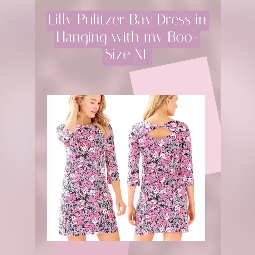 Lilly Pulitzer Bay Dress in Hanging with my Boo- Size XL